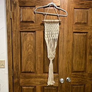 Handcrafted Cream Macrame Wall Hanging